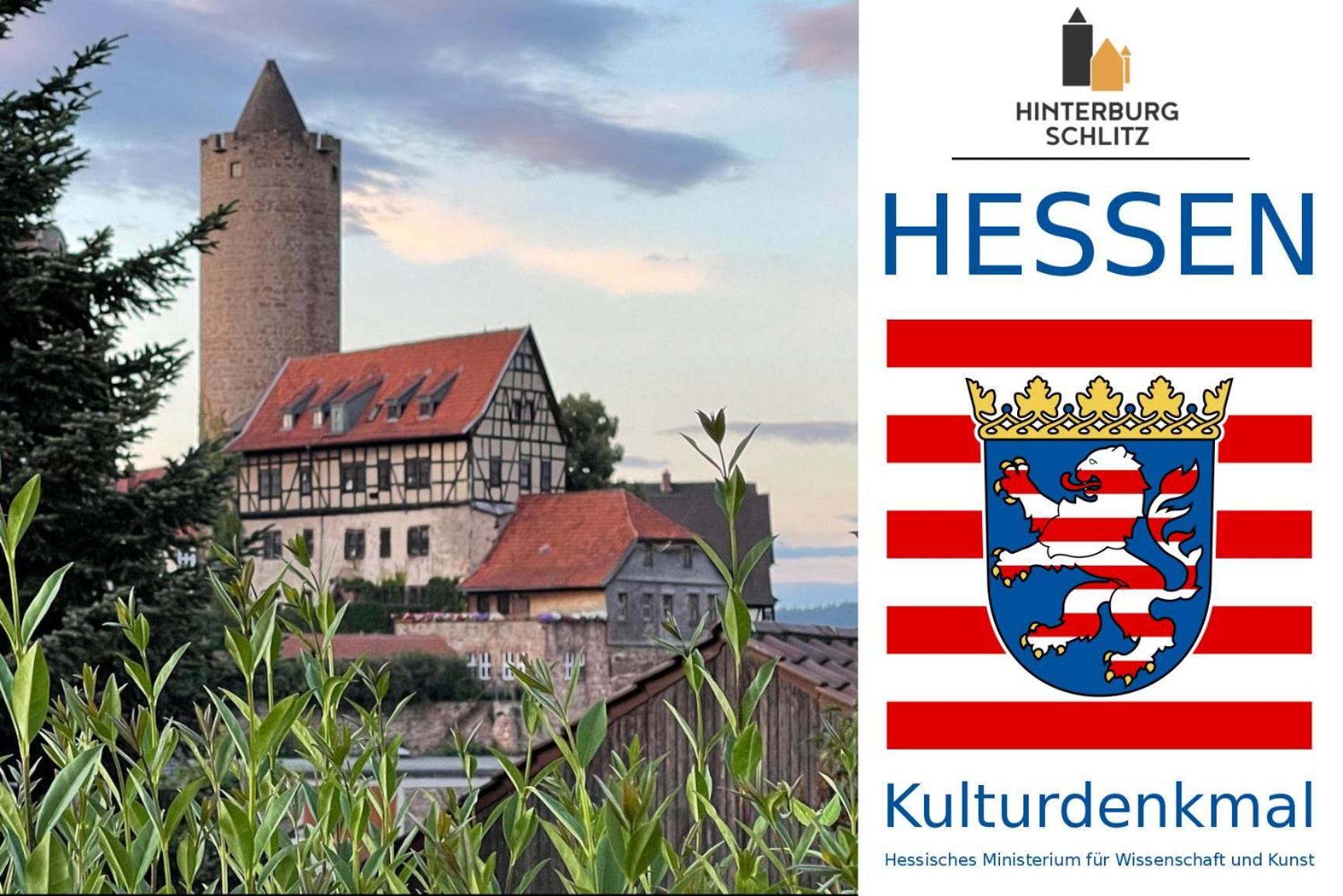 Alte Foersterei - Elegantes Apartment In Der Historischen Hinterburg Schlitz - Nahe Fulda Und Bad Hersfeld Exterior foto