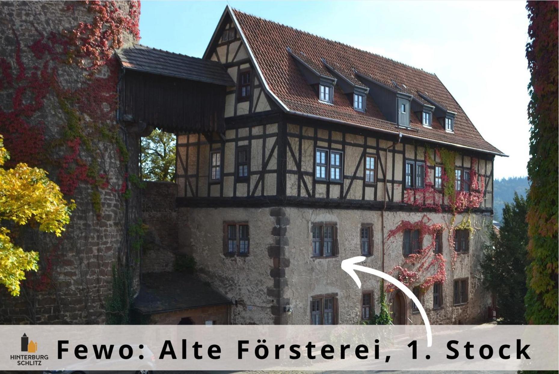 Alte Foersterei - Elegantes Apartment In Der Historischen Hinterburg Schlitz - Nahe Fulda Und Bad Hersfeld Exterior foto